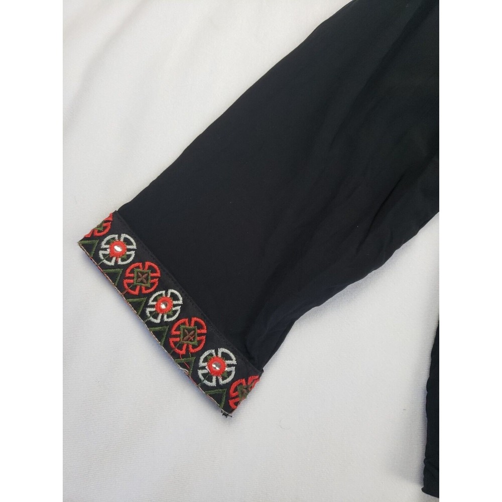 Anandas Collection - Open Front Boho Peasant Embr… - image 5